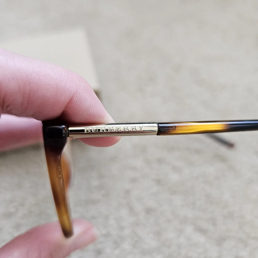 Burberry B2128 rounded oval eyeglasses 52mm brown tortoise shell 52-16-140